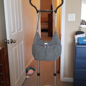 Gray Baggalini travel purse